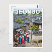 Jeonju Hanok Village Zuid-Korea Briefkaart (Voorkant / Achterkant)