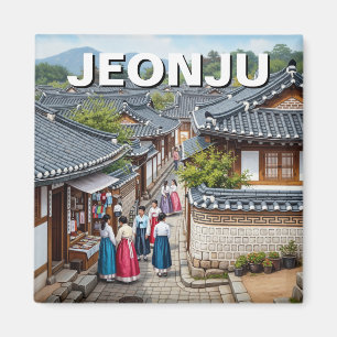 Jeonju Hanok Village Zuid-Korea Magneet