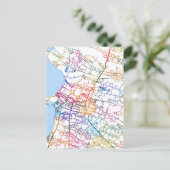 Jepara Indonesia City Map Briefkaart (Staand voorkant)