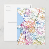 Jepara Indonesia City Map Briefkaart (Voorkant / Achterkant)