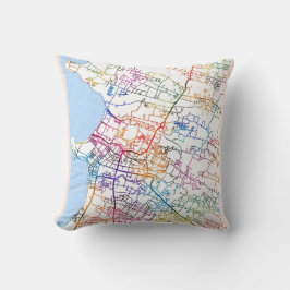 Jepara Indonesia City Map Kussen