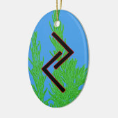 Jera Viking Rune Yule Ornament - Oogst! (Links)