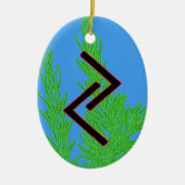 Jera Viking Rune Yule Ornament - Oogst! (Voorkant)
