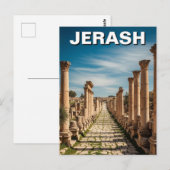 Jerash Jordan Travel Briefkaart (Voorkant / Achterkant)