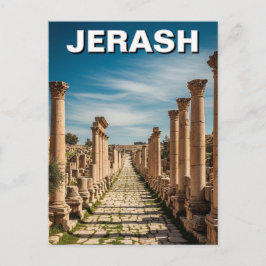 Jerash Jordan Travel Briefkaart