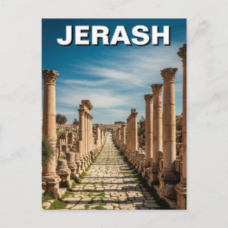 Jerash Jordan Travel Briefkaart