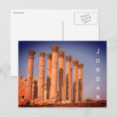 jerash kolommen jordan briefkaart (Voorkant / Achterkant)