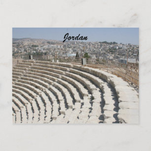 jerash roman amphitheater briefkaart