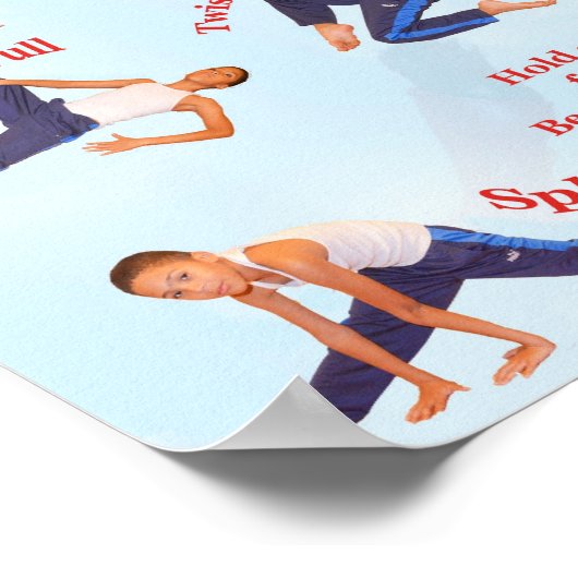 Jereflexy's Super Stretches voor kinderen Poster (Hoek)