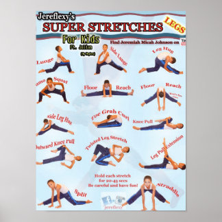 Jereflexy's Super Stretches voor kinderen Poster