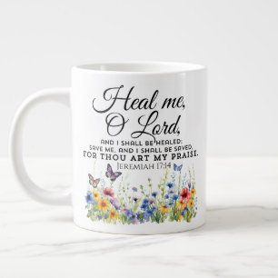 Jeremia 17:14 Healing Bible Verse Wildflowers Grote Koffiekop