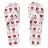 Jeremia 17:9 KJV Bijbel Schrift All-Over Unisex Teenslippers (Voetbed)