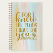 Jeremia 29:11 Bijbel Schrift Weekplanner Planner (Voorkant)