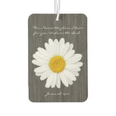 Jeremia 29:11 Bijbel Verse met Rustieke Daisy Luchtverfrisser (Achterkant)