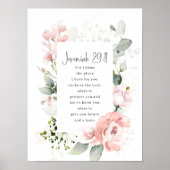 Jeremia 29:11, Bijbeltekst Poster (Voorkant)