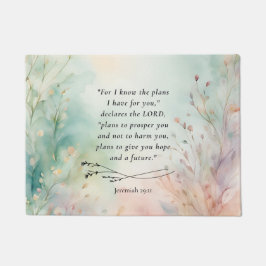 Jeremia 29:11 Bijbelvers Afbeelding Deurmat