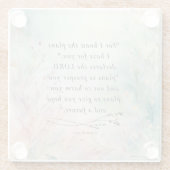 Jeremia 29:11 Bijbelvers Afbeelding Glazen Onderzetter (Achterkant)