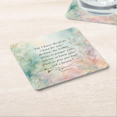 Jeremia 29:11 Bijbelvers Afbeelding Kartonnen Onderzetters (Schuin)