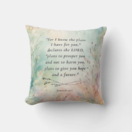 Jeremia 29:11 Bijbelvers Afbeelding Kussen