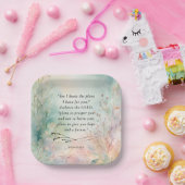 Jeremia 29:11 Bijbelvers Afbeelding Papieren Bordje (Feest)