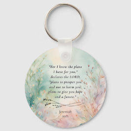 Jeremia 29:11 Bijbelvers Afbeelding Sleutelhanger