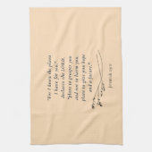 Jeremia 29:11 Bijbelvers Afbeelding Theedoek (Verticaal)