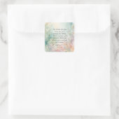 Jeremia 29:11 Bijbelvers Afbeelding Vierkante Sticker (Tas)