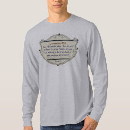 Jeremia 29:11 Christelijke Heren T-shirt met Lange