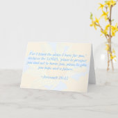 Jeremia 29:11 Daisy-Patterned Wenskaart Kaart (Gele Bloem)