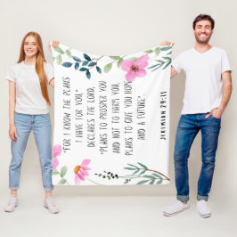 Jeremia 29:11  fleece deken