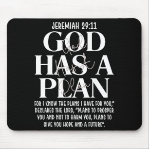 Jeremia 29 11 god heeft een plan christelijke bijb muismat