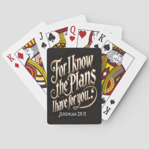 Jeremia 29:11 Goddelijk Pad Pokerkaarten