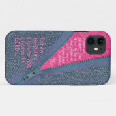 Jeremia 29:11 Ik Ken De Plannen Rits Trekker Case-Mate iPhone Case (Achterkant (horizontaal))