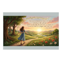 Jeremia 29:11 KJV Poster – Christelijke Muurkunst