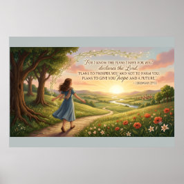 Jeremia 29:11 KJV Poster – Christelijke Muurkunst