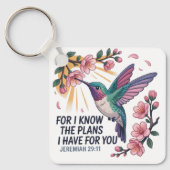 Jeremia 29:11 Kolibrie Sleutelhanger (Voorkant)
