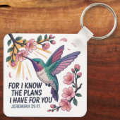 Jeremia 29:11 Kolibrie Sleutelhanger (Achterkant)