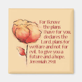 Jeremia 29:11 Magneet — Want ik ken de plannen...