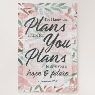 Jeremia 29:11 Schrift: GraphicLoveShop Legpuzzel