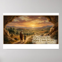 Jeremia 29:11 Schriftposter Bijbeltekst Muur Poster