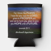 JEREMIA 29:11 Want ik ken de plannen gepersonalise Blikjeskoeler (Voorkant)