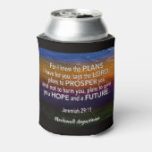 JEREMIA 29:11 Want ik ken de plannen gepersonalise Blikjeskoeler (Blikje Achterkant)