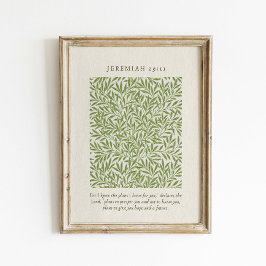 Jeremia 29:11 Want Ik ken de plannen Poster