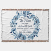 Jeremia 29:11 Want ik ken de plannen van de blauwe Deken (Voorkant)