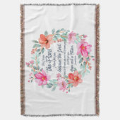 Jeremia 29:11 Want ik ken de plannen van de roze b Deken (Voorkant Verticaal)