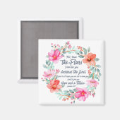 Jeremia 29:11 Want ik ken de plannen van de roze b Magneet (Voorkant / Achterkant)