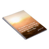 Jeremia 29:11 Want ik ken de Plannen Zonsopgang Notitieboek (Rechterzijde)