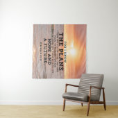 Jeremia 29:11 Want ik ken de Plannen Zonsopgang Wandkleed (In Situ (horizontaal))