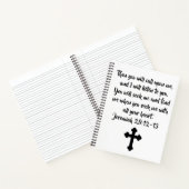 Jeremia 29:12-13 Bijbelvers & Kruis Notitieboek (Binnen)