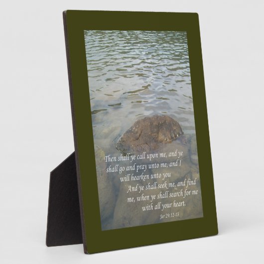 Jeremia 29:12-13 fotoplaat (Zijkant)